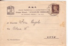 Cartolina fascismo mussolini usato  Acireale