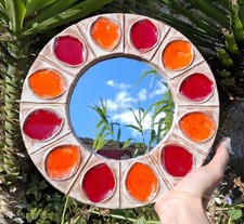 Miroir céramique vintage d'occasion Miroir céramique vintage d'occasion  Servian