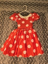 Vestido Disney Minnie Mouse Meninas 4 Vermelho Branco Bolinhas Fantasia Laço Gola Flor comprar usado  Enviando para Brazil