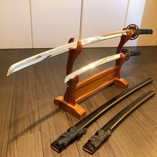 Espada de imitação japonesa Katana conjunto de 2 Wakizashi autêntica Iaido Kendo comprar usado  Enviando para Brazil
