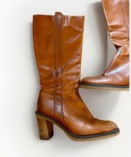 Vintage leder stiefel gebraucht kaufen  Berlin