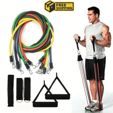 11 peças/conjunto de bandas de exercício banda de resistência equipamento fitness doméstico para homens e mulheres, usado comprar usado  Enviando para Brazil