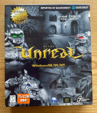 Vintage Unreal 1 PC CD Rom Caixa Grande Versão Japonesa Para Win98 3DFX Raro comprar usado Vintage Unreal 1 PC CD Rom Caixa Grande Versão Japonesa Para Win98 3DFX Raro comprar usado  Enviando para Brazil