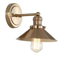  Arandela JYL7429A agosto 7,8" 1 luz metal sombra fazenda 1 bronze claro ouro comprar usado  Enviando para Brazil