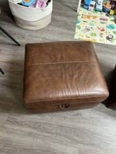 Leather fellini ottoman for sale  CHEADLE