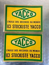 Yacco anciens autocollants d'occasion  Prissé