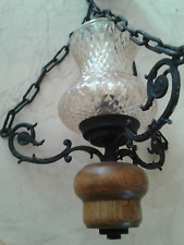 Lustre en bois et fer forge - suspension de salon, usado comprar usado  Enviando para Brazil
