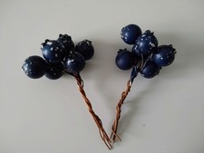 Faux blueberries wired for sale  DURHAM