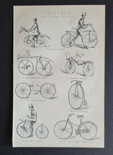 Antique print bicycles for sale  ROMFORD