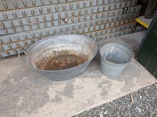 Vintage galvanized bath for sale  HEREFORD