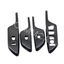 Tampa interna de controle de porta de fibra de carbono RHD acabamento adequado para Honda Civic 2006-2011 comprar usado  Enviando para Brazil