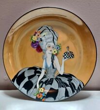 Antigo Noritake Deco Lady Pompadour Mulher Boneca Almofada Prato Decorativo Antigo, usado comprar usado  Enviando para Brazil