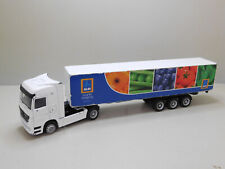 Cabine Mercedes com reboque caminhões 1/43 - Aldi gráficos personalizados de metal fundido e plástico comprar usado  Enviando para Brazil