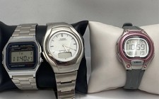 Relógio feminino Casio analógico digital sortido aço inoxidável pacote com 3 comprar usado  Enviando para Brazil