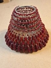 Beaded red lamp for sale  Cumming