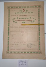 Attestato frequenza promozione usato  Bari