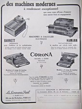 Publicité presse 1929 d'occasion  Longueil-Sainte-Marie