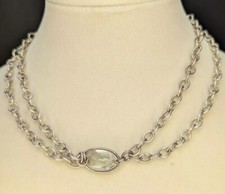 Usado, Colar Judith tom prata brilhante com pedra transparente ou vidro (não tenho certeza)  comprar usado  Enviando para Brazil