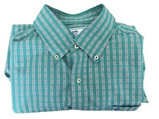 Camisa masculina Southern Tide verde estampa xadrez manga longa botão para cima tamanho médio comprar usado  Enviando para Brazil