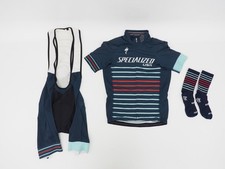 Kit de ciclismo especializado EUA jersey pequeno médio shorts babador meias G-XL  comprar usado  Enviando para Brazil