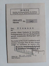 Debeg freikarte 1939 gebraucht kaufen  Krefeld