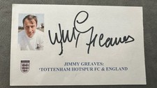 Jimmy greaves autograph for sale  WARE