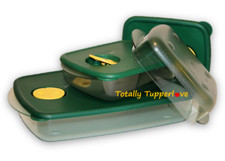 3 Tupperware Rock N Serve Recipientes Retangulares Vintage Conjunto Verde Caçador Excelente Estado Usado ❤️ comprar usado  Enviando para Brazil