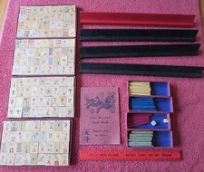 Vintage Jogo Chinês Ma Ch'iau Azulejos Peças de Madeira Sparrow 1924 por Taiyo Trading comprar usado  Enviando para Brazil