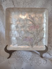 Vintage floral capiz for sale  Howell