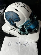 Mini capacete Trevor Lawrence Jaguars assinado velocidade eclipse lunar fanáticos certificado de autenticidade comprar usado  Enviando para Brazil