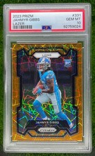 92759024 2023 Panini Prizm #331 Jahmyr Gibbs Lazer Detroit Lions RC PSA 10 comprar usado  Enviando para Brazil