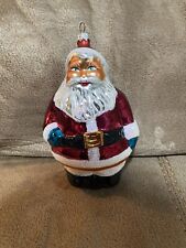 Ornamento de vidro vintage Christopher Radko “Round About Santa” 6,5” 95-005-0 comprar usado  Enviando para Brazil