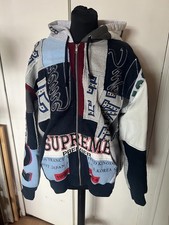 Supreme patchwork zip for sale  LONDON