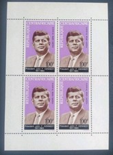 Bloc timbres centrafrique d'occasion  Billom