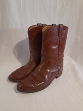 Botas ocidentais masculinas de couro marrom Laredo tamanho EUA 8 Reino Unido 7 UE 42 comprar usado  Enviando para Brazil