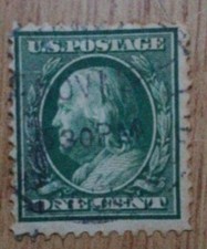 Francobollo benjamin franklin usato  Pontecagnano Faiano