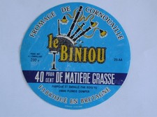 étiquette fromage biniou d'occasion  Tarnos