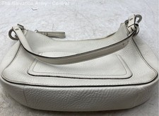 Bolsa de ombro Coach feminina couro branco clássica bolsos internos viagem comprar usado  Enviando para Brazil