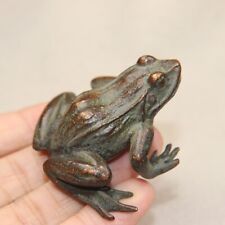 Figura de estatua de cobre chino rana té mascota quemador de incienso soporte decoración del hogar segunda mano  Embacar hacia Mexico