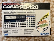 Usado, COMO NOVO - Computador de bolso vintage dos anos 1980 CASIO PB-120 | BANCO DE DADOS com embalagem comprar usado  Enviando para Brazil