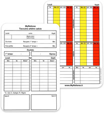 Taccuino arbitro calcio usato  Roma
