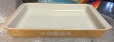 Assadeira de lasanha VIntage Pyrex #933 ouro borboleta 8 1/2x13" brownie pan comprar usado  Enviando para Brazil