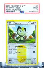 Usado, PSA 9 MEOWTH 102/101 Secret Rare Holo B&W Noble Victories 2011 - Cartão Pokemon comprar usado  Enviando para Brazil