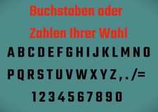 Zahlen buchstaben aufkleber gebraucht kaufen  Kulmbach