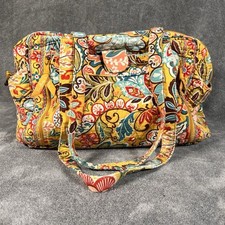 Usado, Bolsa de bebê Vera Bradley bolsa tote amarela floral paisley bolsa de fraldas acolchoada 18"" comprar usado  Enviando para Brazil