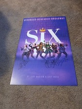 Six cast autographed for sale  Philadelphia