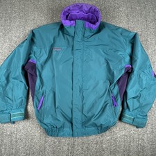 Jaqueta masculina vintage Columbia Bugaboo grande azul-petróleo roxa com zíper apenas concha de esqui anos 90 comprar usado Jaqueta masculina vintage Columbia Bugaboo grande azul-petróleo roxa com zíper apenas concha de esqui anos 90 comprar usado  Enviando para Brazil