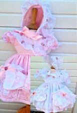 DREAM 0-5 anos BABY GIRLS ROUPA COMPLETA VESTIDO BONÉ MEIAS CALCINHAS ROSA BRANCO  comprar usado  Enviando para Brazil