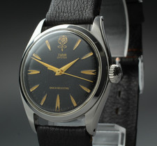 Relógio vintage Tudor Oyster 7934 mostrador preto rosa grande corda manual 34mm década de 1960  comprar usado  Enviando para Brazil