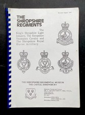 Shropshire regiments ksli for sale  DUNMOW